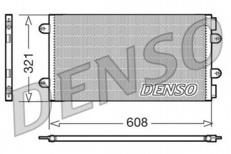 Радіатор кондиціонера DENSO DCN09104