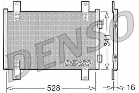 Радиатор кондиционера DENSO DCN07001