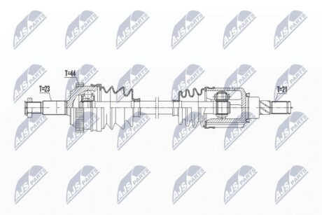 DRIVESHAFT NTY NPW-RE-201