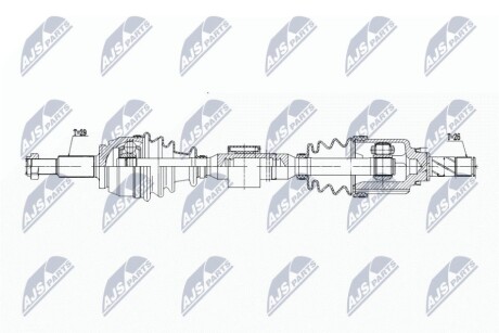 DRIVESHAFT NTY NPW-RE-197