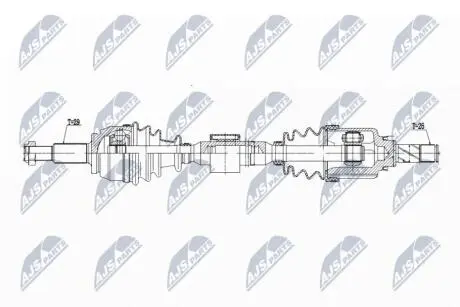 DRIVESHAFT NTY NPW-RE-197