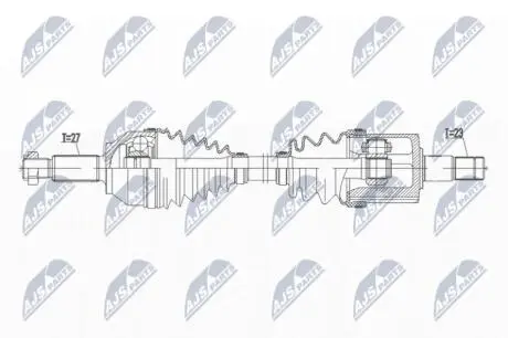 DRIVESHAFT NTY NPW-JG-004