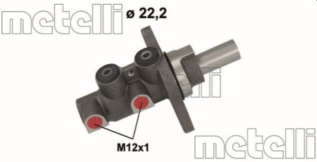 Циліндр гідравлічний гальмівний Metelli 05-1152