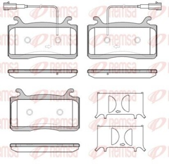 ALFA ROMEO Колодки гальмівні передні STELVIO (949_) 2.2 D (949.AXC1A) REMSA 1759.22