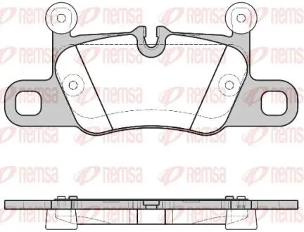 PORSHE колодки гальм. передн. 911 12-, Panamera 09- REMSA 1714.00