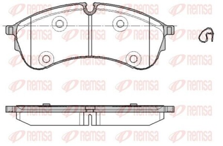 Колодки гальмівні дискові (комплект 4 шт) REMSA 1847.00