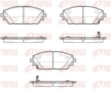 MAZDA Гальмівні колодки 3 1.8 SKYACTIV-D 19- REMSA 1900.02