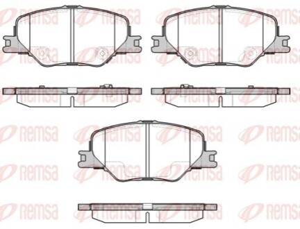 Колодки гальм. передн. OPEL Insignia B REMSA 1795.02