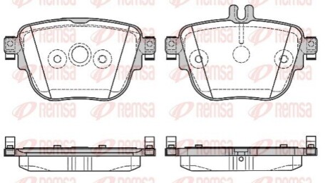 DB К-кт гальмівних колодок задн. W213 REMSA 1792.00