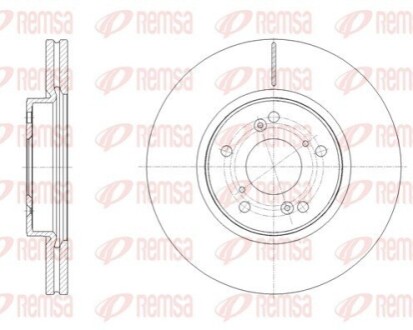 Диск гальмівний REMSA 62108.10