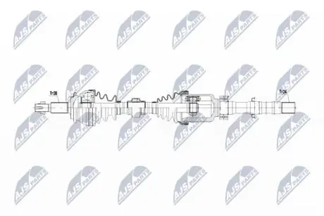 ПОЛУОСЬ NTY NPW-TY-188