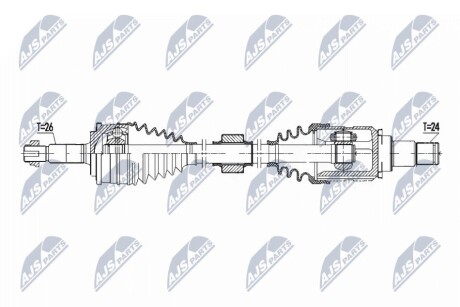 ПОЛУОСЬ NTY NPW-TY-189