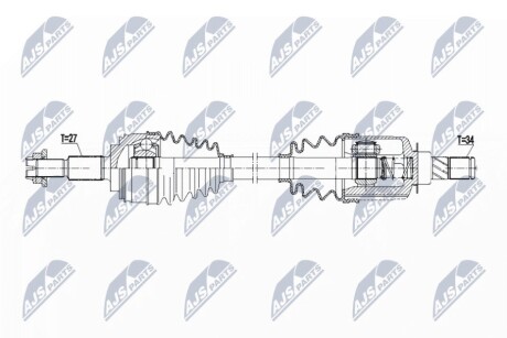 ПОЛУОСЬ NTY NPW-RE-202