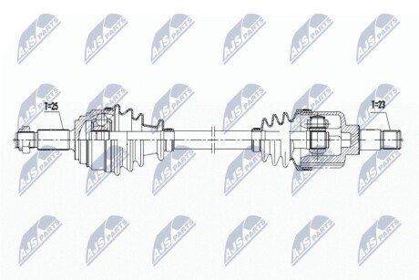 ПОЛУОСЬ NTY NPW-FR-167 (фото 1)