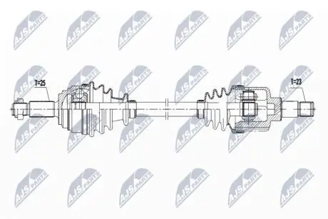 ПОЛУОСЬ NTY NPW-FR-167