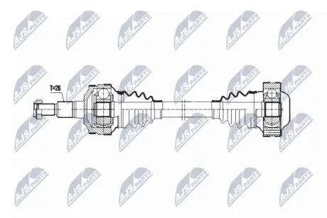 ПОЛУОСЬ NTY NPW-PS-003