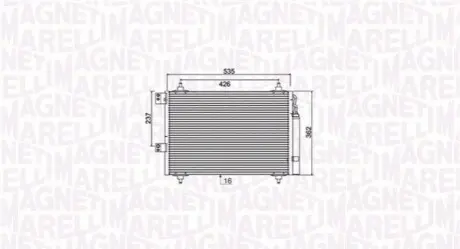 Конденсер кондиціонера MAGNETI MARELLI BC936