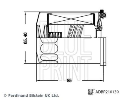 Фільтр АКПП Tesla Model 3/S/X 15- BLUE PRINT ADBP210139 (фото 1)