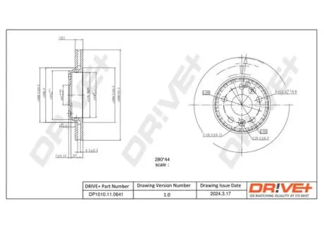 Drive+ - Гальмівний диск DR!VE+ DP1010.11.0641