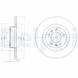 Тормозные диски Delphi BG4085