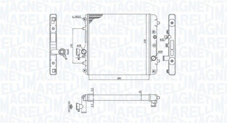 Радіатор OPEL AGILA 1.0-1.2 MAGNETI MARELLI 350213193100