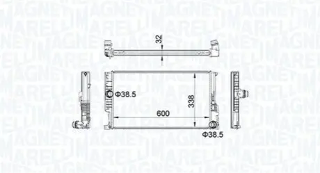 Радиатор охлаждения MAGNETI MARELLI BM1596