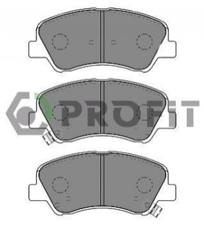 Колодки тормозные дисковые PROFIT 5000-0625