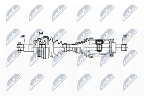 DRIVESHAFT NTY NPW-BM-193