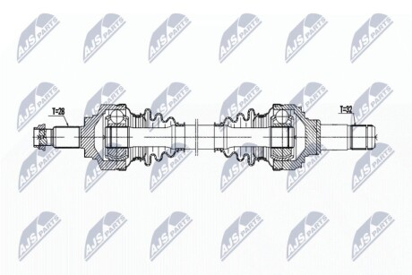 DRIVESHAFT NTY NPW-BM-195