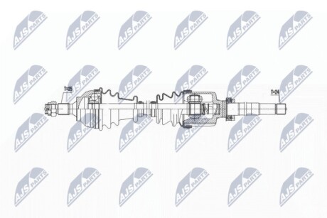 DRIVESHAFT NTY NPW-CT-140