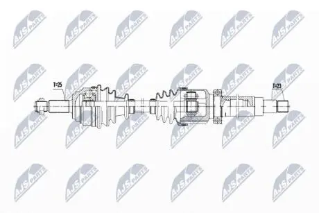 DRIVESHAFT NTY NPW-FR-168