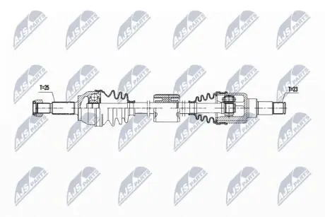 DRIVESHAFT NTY NPW-FR-171