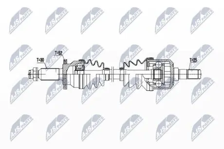 DRIVESHAFT NTY NPW-HY-624