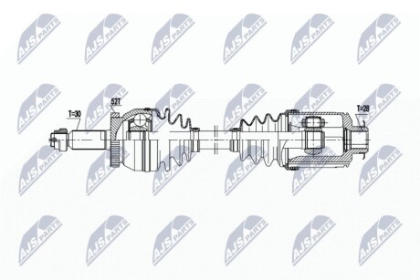 DRIVESHAFT NTY NPW-HY-626