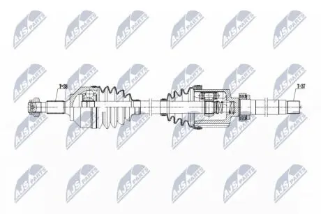 DRIVESHAFT NTY NPW-PE-103