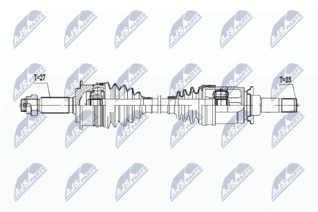 DRIVESHAFT NTY NPW-PE-105 (фото 1)