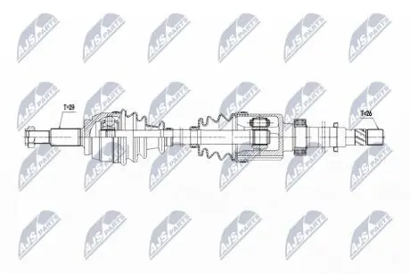 DRIVESHAFT NTY NPW-RE-198