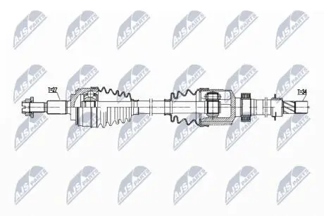 Фото driveshaft NTY NPW-RE-203 DRIVESHAFT NTY NPW-RE-203