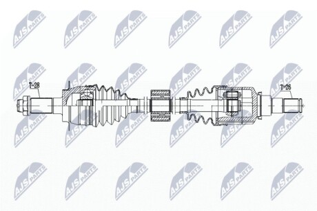 DRIVESHAFT NTY NPW-SU-060