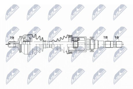 DRIVESHAFT NTY NPW-VV-147