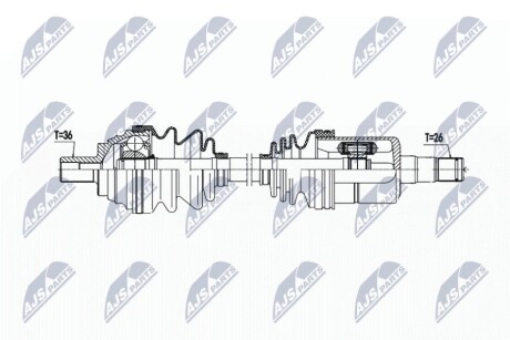 DRIVESHAFT NTY NPW-VW-192