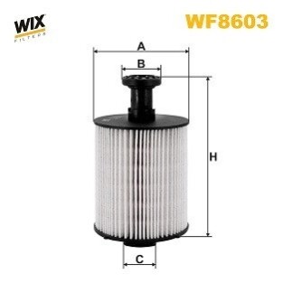 Фільтр паливний RENAULT TRAFFIC 1.6-2.0 dCi 14- (WIX-FILTERS) WIX FILTERS WF8603