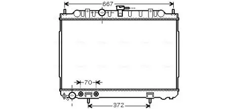 Радiатор (AVA) AVA COOLING DN2239