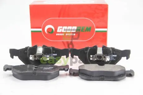 Гальмівні колодки зад. BMW 3(E90)/1(E81) 04-13 (ATE) (123x43,6x17,3) GOODREM RM1390