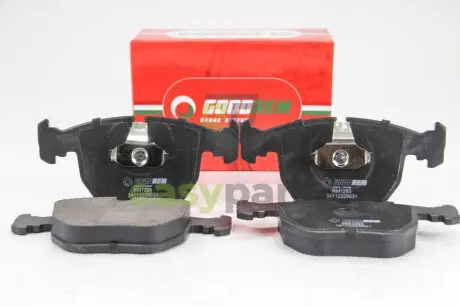 Гальмівні колодки пер. BMW 5(E39)/7(E38) 96-04 (Teves) GOODREM RM1293