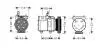 Компрессор HYUNDAI GETZ (2002) 1.6 (AVA) AVA COOLING HYAK199 (фото 1)