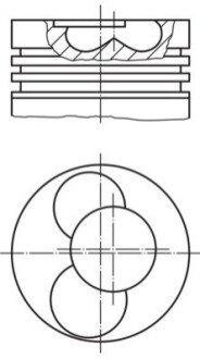 Поршень двигуна MAHLE / KNECHT 030 88 02