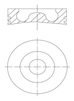 Поршень двигуна MAHLE / KNECHT 015 80 02 (фото 1)