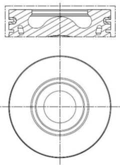 Поршень двигуна MAHLE / KNECHT 013 PI 00136 002 (фото 1)