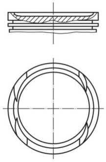 Поршень двигуна MAHLE / KNECHT 011 PI 00112 002 (фото 1)